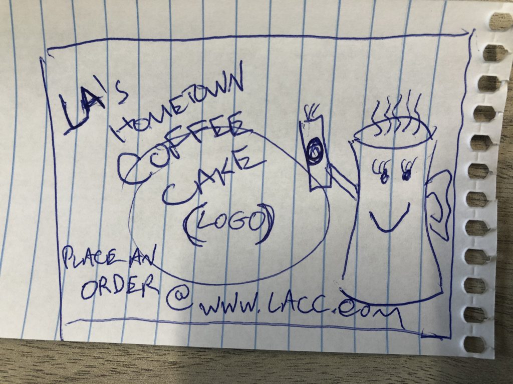 LA Coffee Cake Sketch