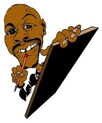 Warrior Richardson Self-caricature